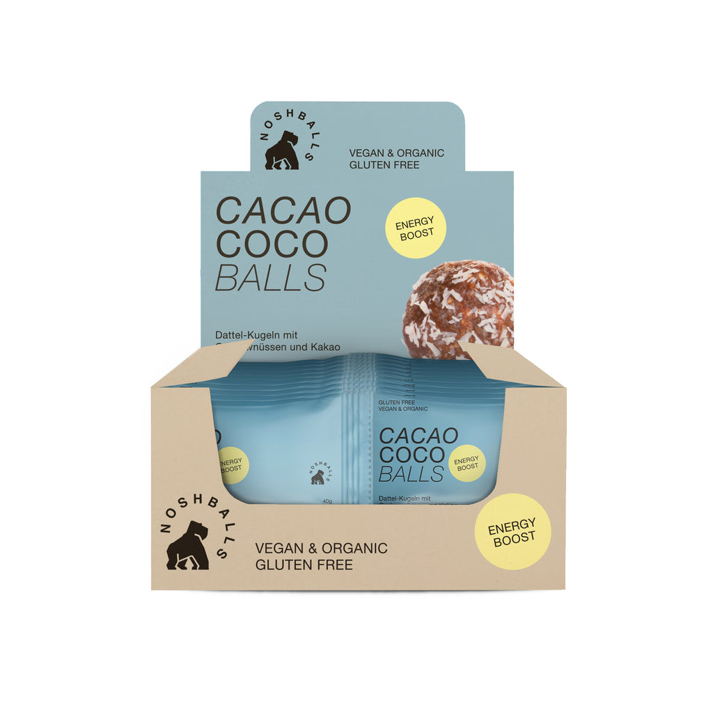 Cacao Coco Box (20 x Packs) @ 2 x 20g NEW! - Noshballs
