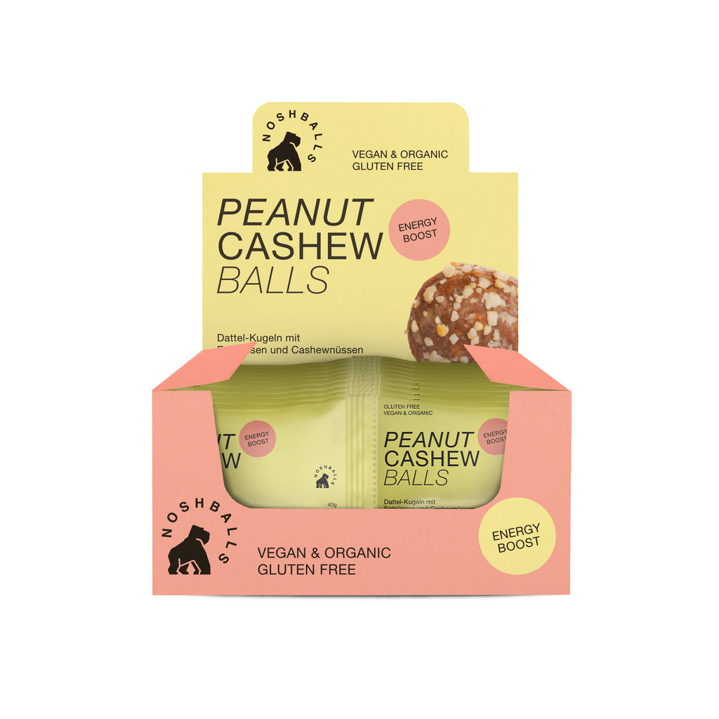 Peanut Cashew Box (20 x Packs) @ 2 x 20g NEW! - Noshballs